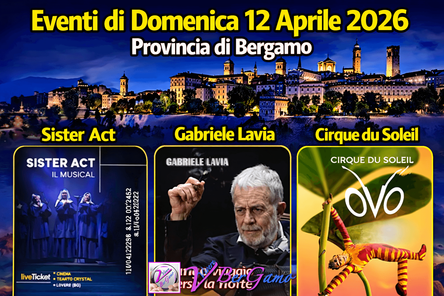 Bergamo e provincia: eventi di domenica 12 aprile 2026 — sport