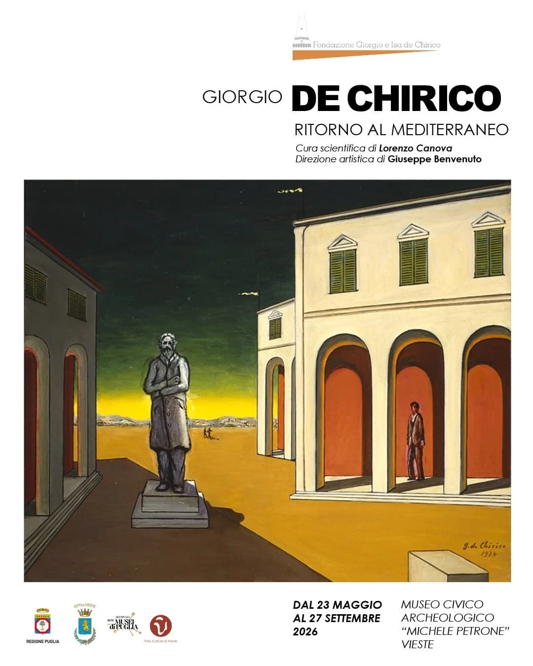Giorgio de Chirico. Ritorno al Mediterraneo — Mostra a Vieste (Puglia)