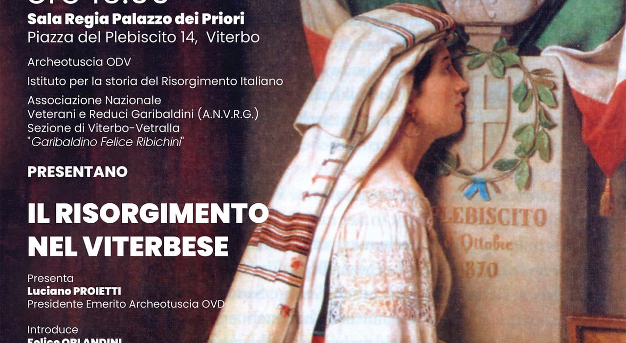 Il Risorgimento nel Viterbese: convegno a Palazzo dei Priori il 10
