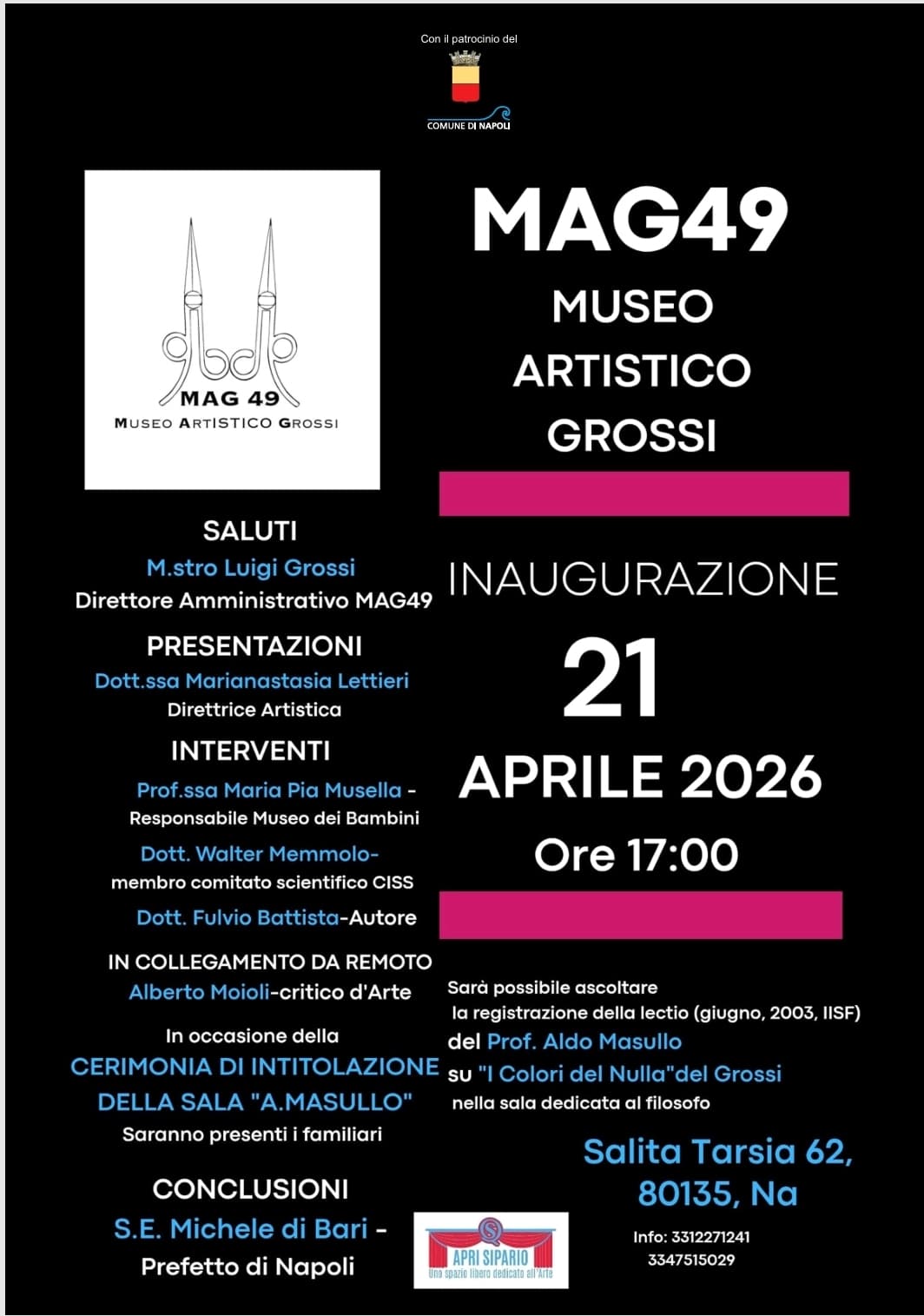 Inaugura a Napoli il MAG49 – Museo Artistico Grossi: nuovo spazio per