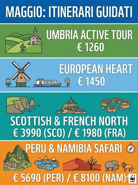 Itinerari di maggio: trekking e viaggi nella natura