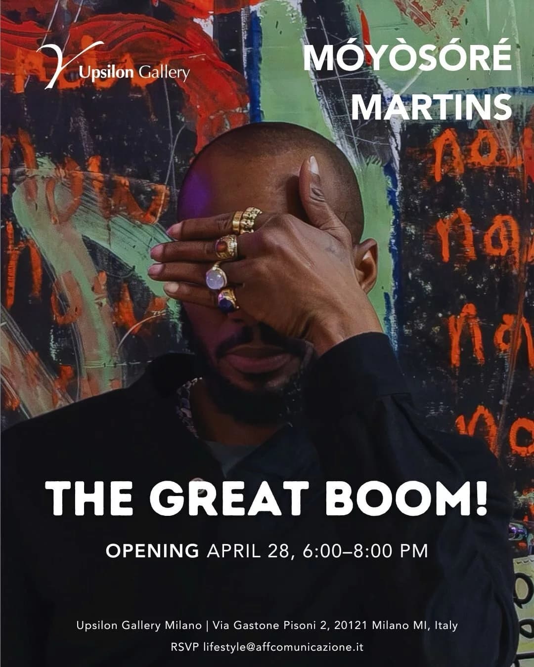 Móyòsórè Martins. The Great Boom! – Personale a Milano (Upsilon Gallery)