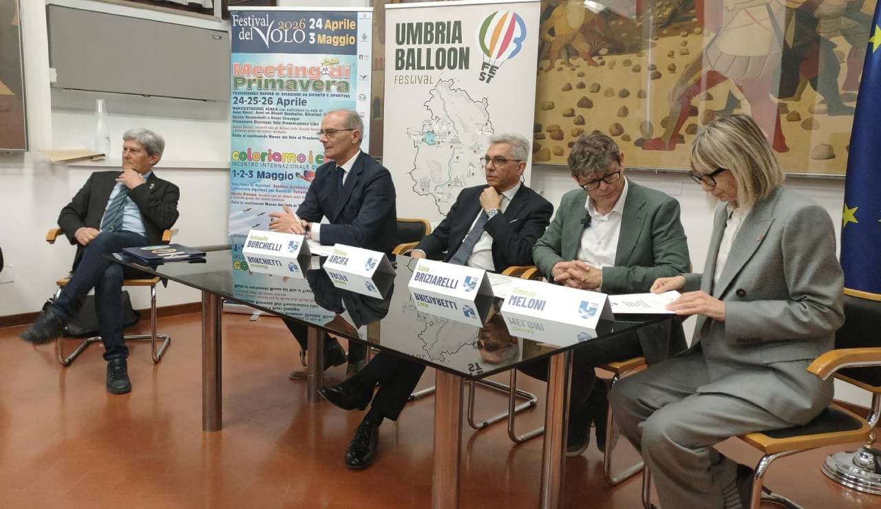 Volando in Umbria: presentato il cartellone a Palazzo Donini